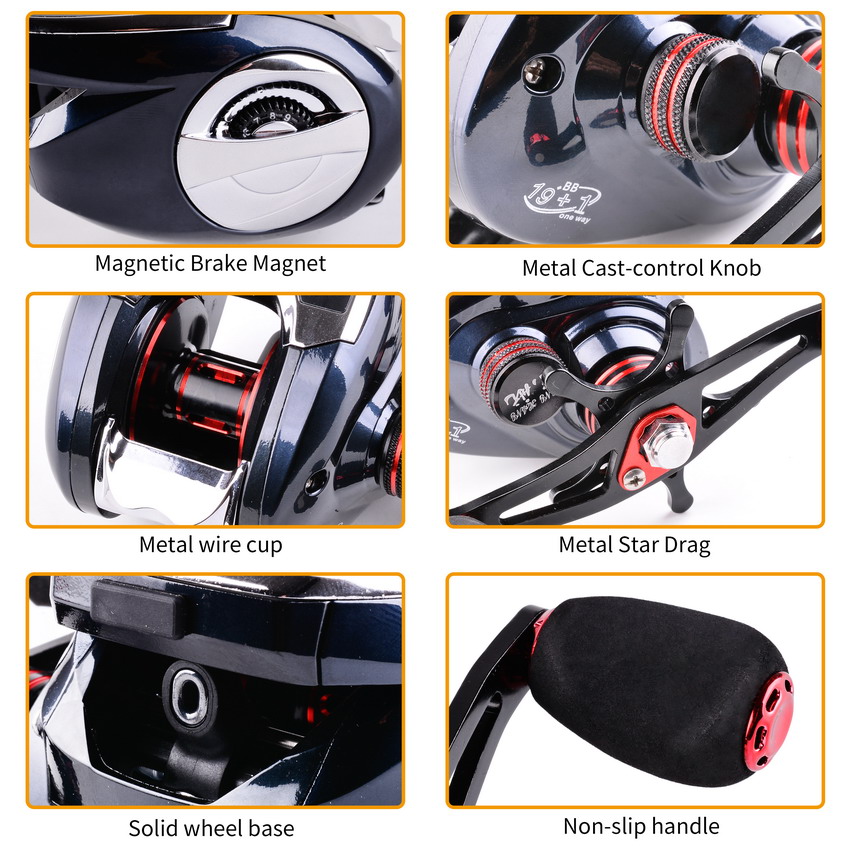8.0:1 19 + 1BB Gulungan Pancin - Trolling Reel ulasan dan harga