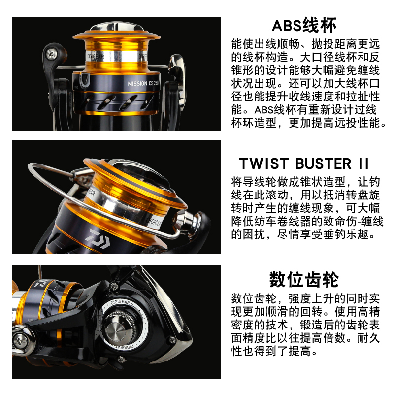 DAIWA Reel pancing MISSION CS  - Reel Spare Spool ulasan dan harga